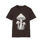 Minimal Linocut Mushroom T-shirt