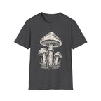Minimal Linocut Mushroom #2 T-shirt