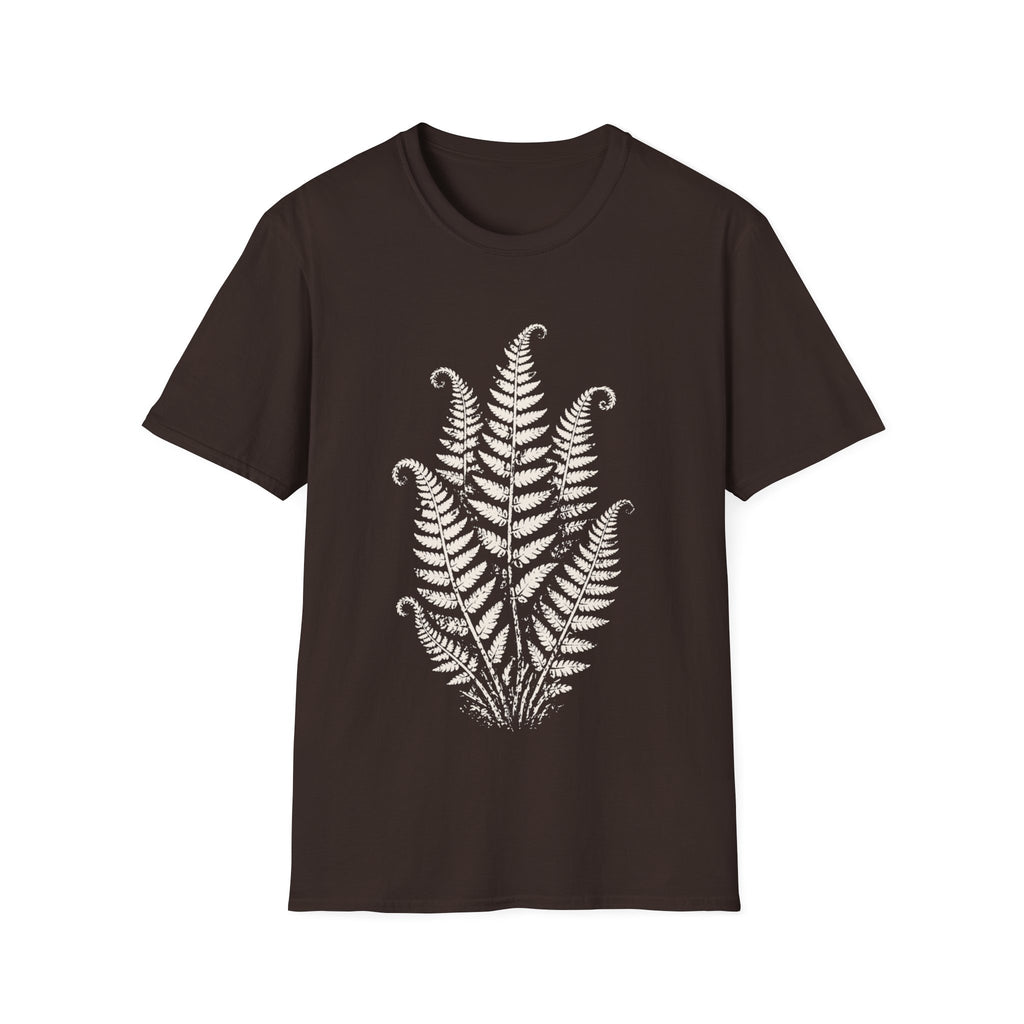 Linocut Minimal Fern #3 T-shirt