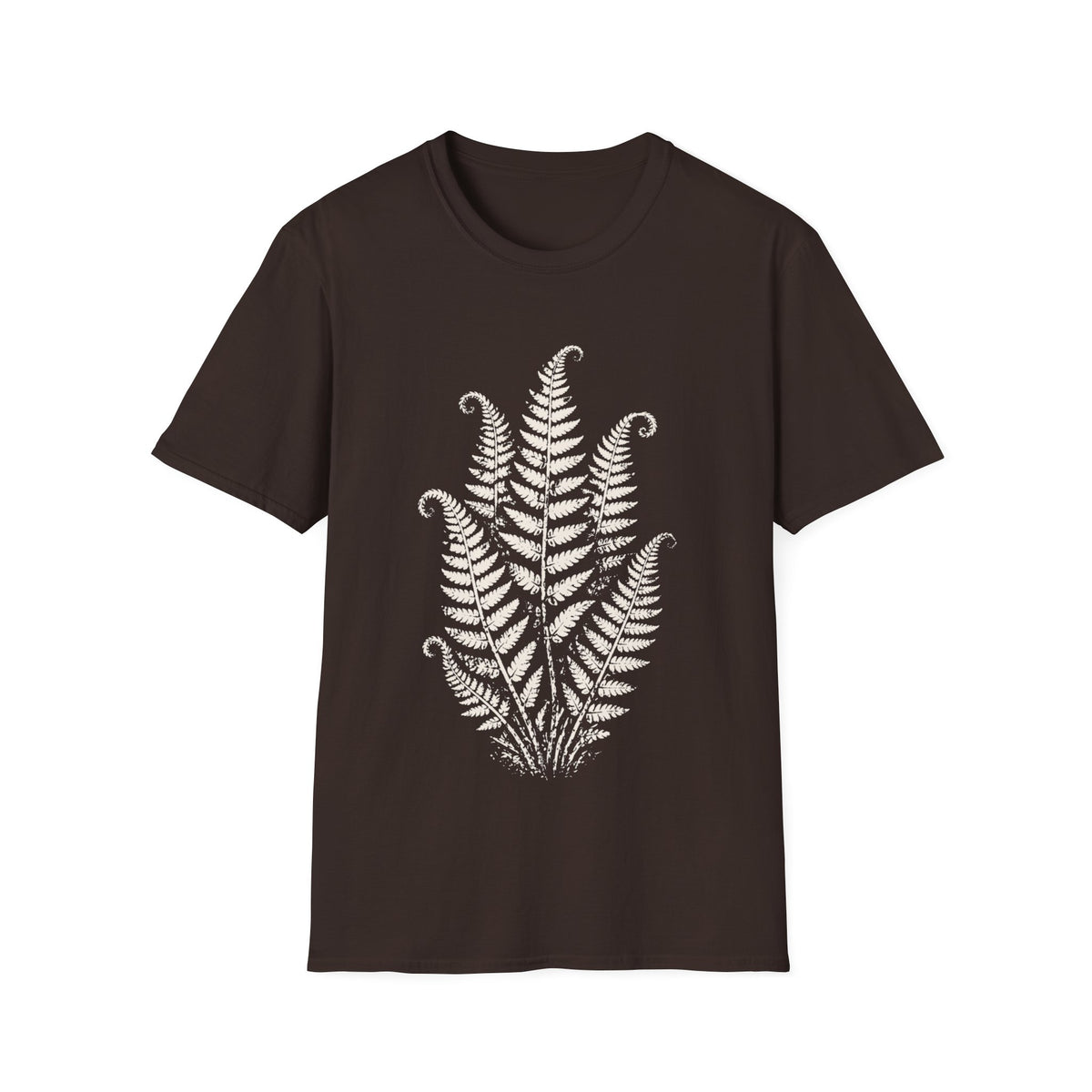 Linocut Minimal Fern #3 T-shirt
