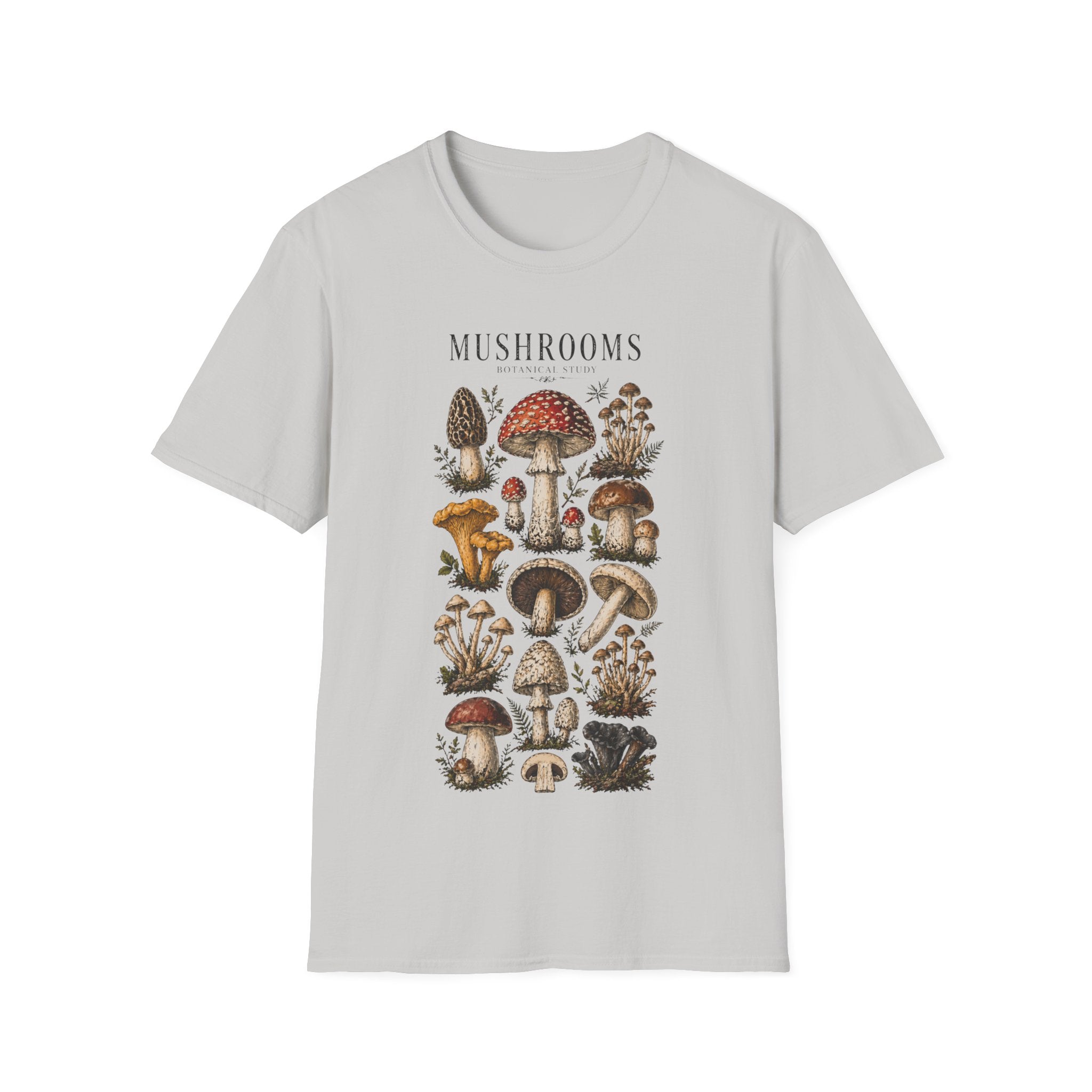 Mushroom Botanical Illustration #3 T-shirt