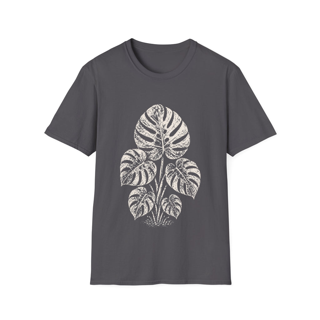 Linocut Monstera T-shirt