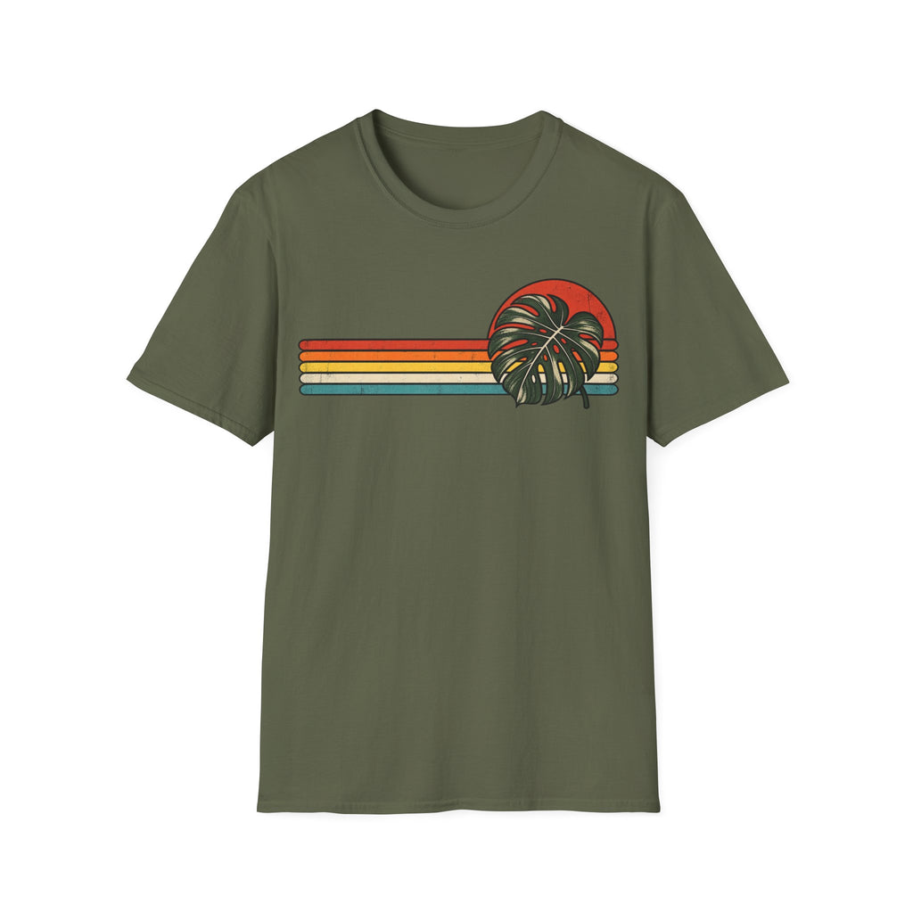 Retro Monstera Leaf T-shirt