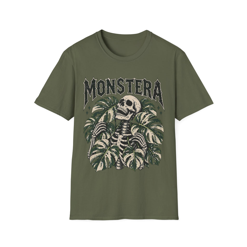 Variegated Monstera Skeleton T-shirt