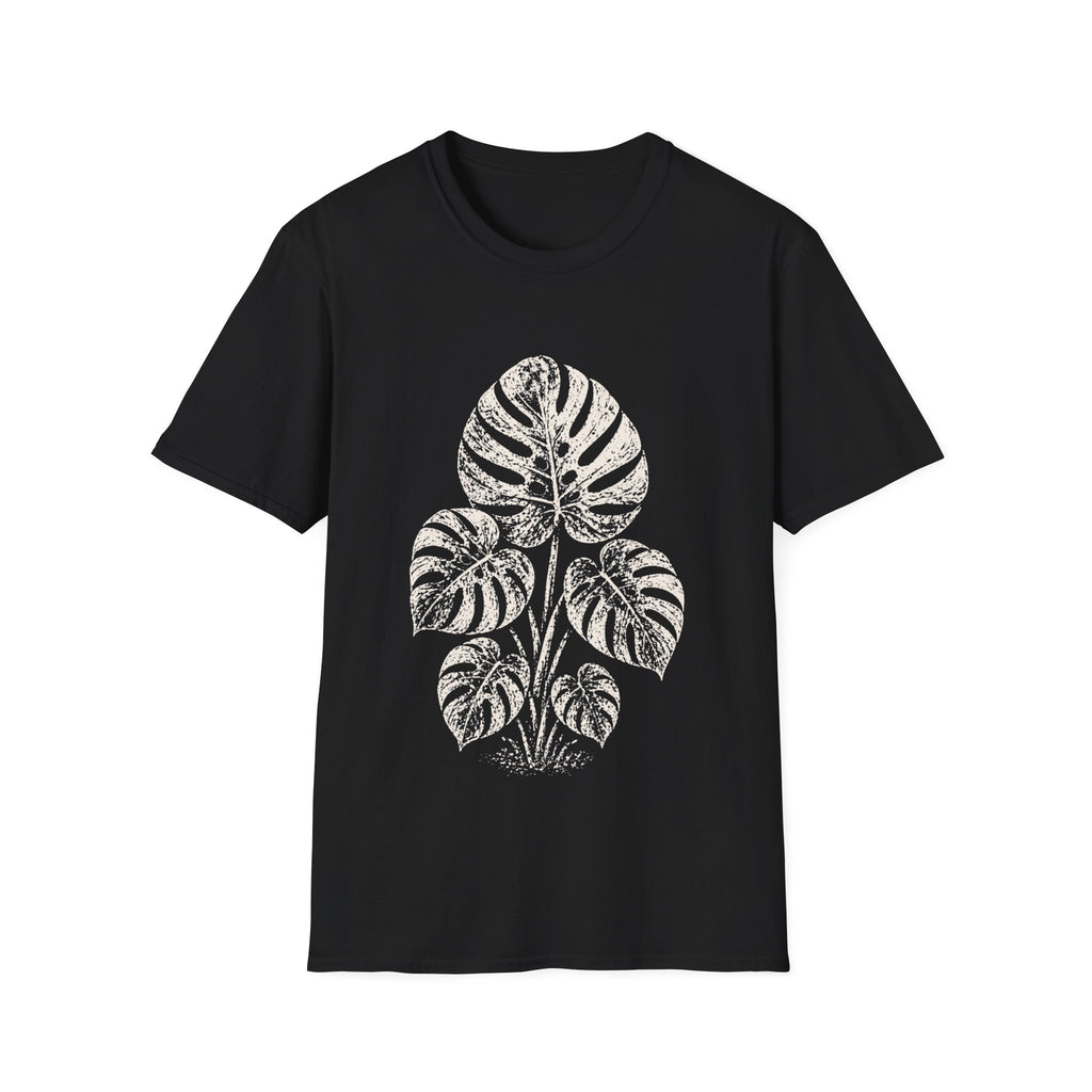 Linocut Monstera T-shirt
