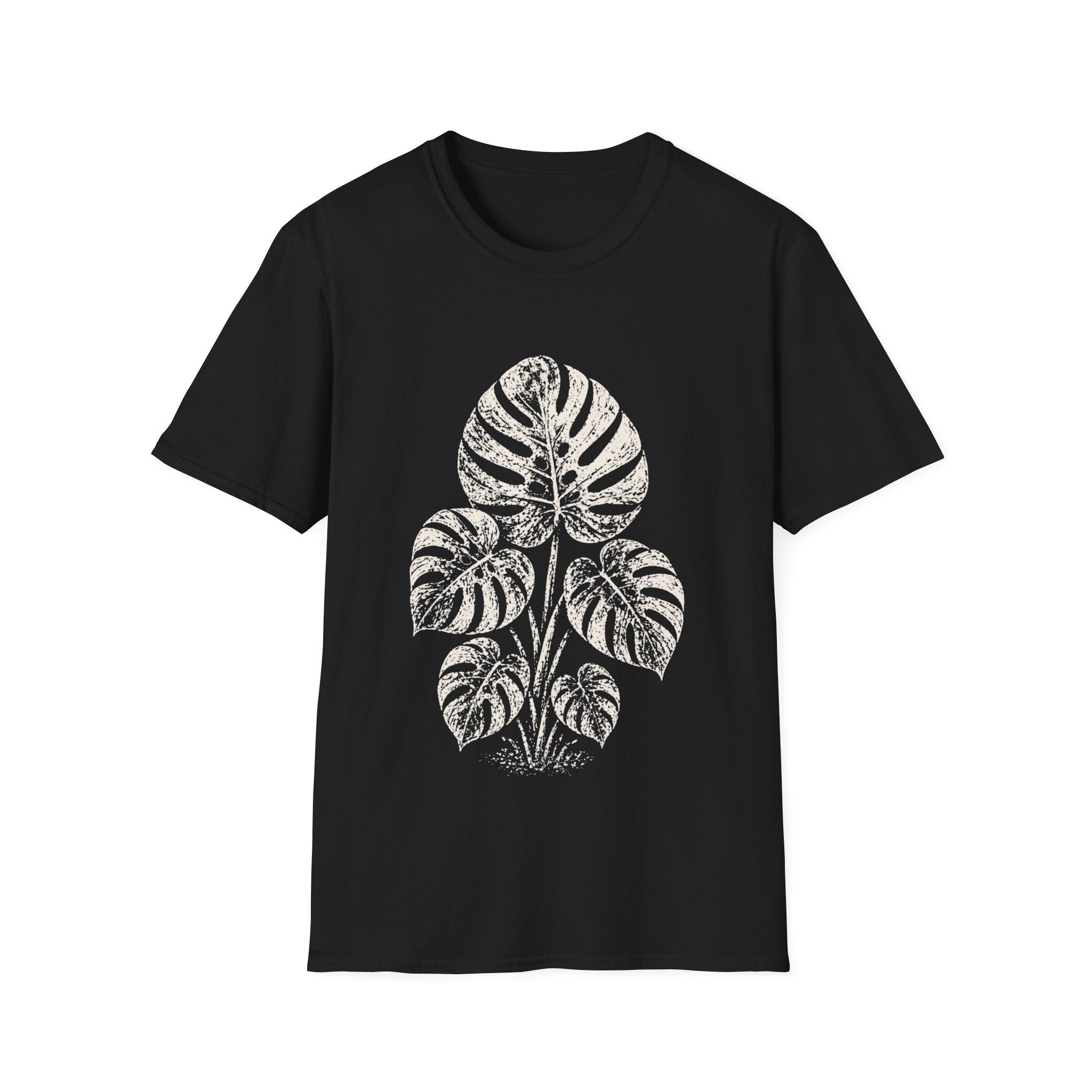 Linocut Monstera T-shirt