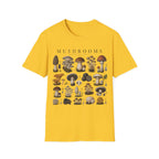 Mushroom Botanical Illustration T-shirt