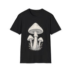 Minimal Linocut Mushroom T-shirt
