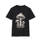 Minimal Linocut Mushroom #2 T-shirt