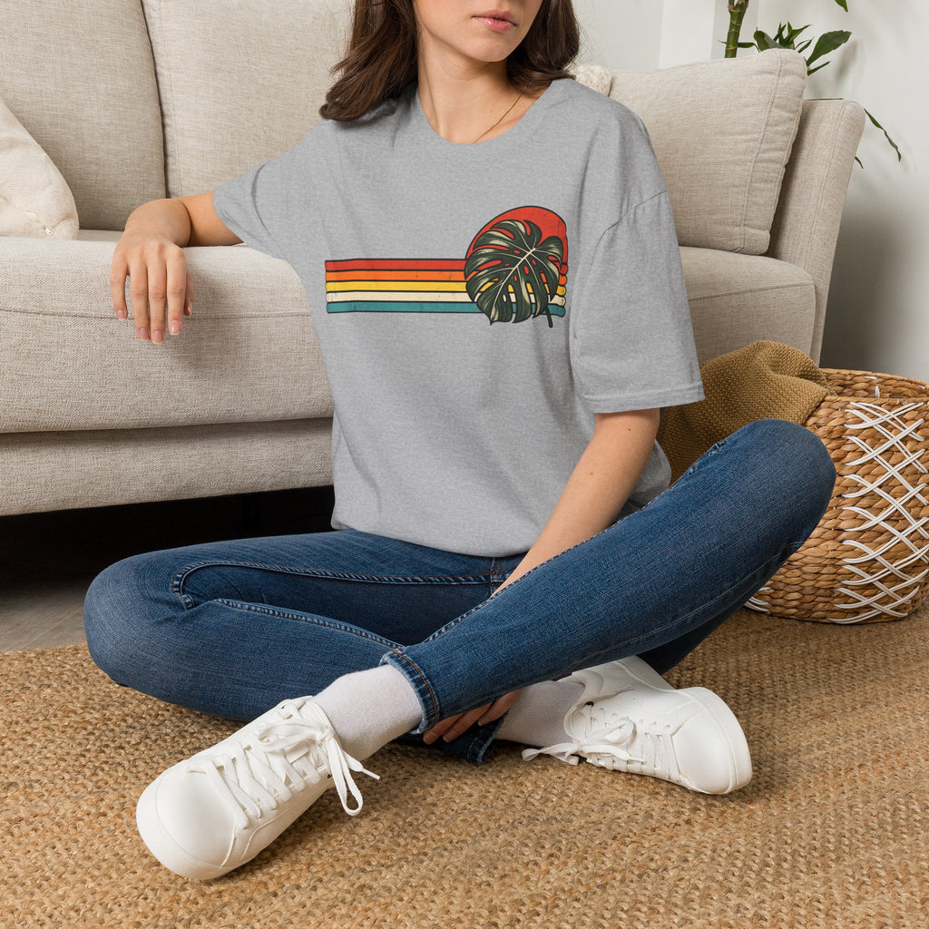 Retro Monstera Leaf T-shirt