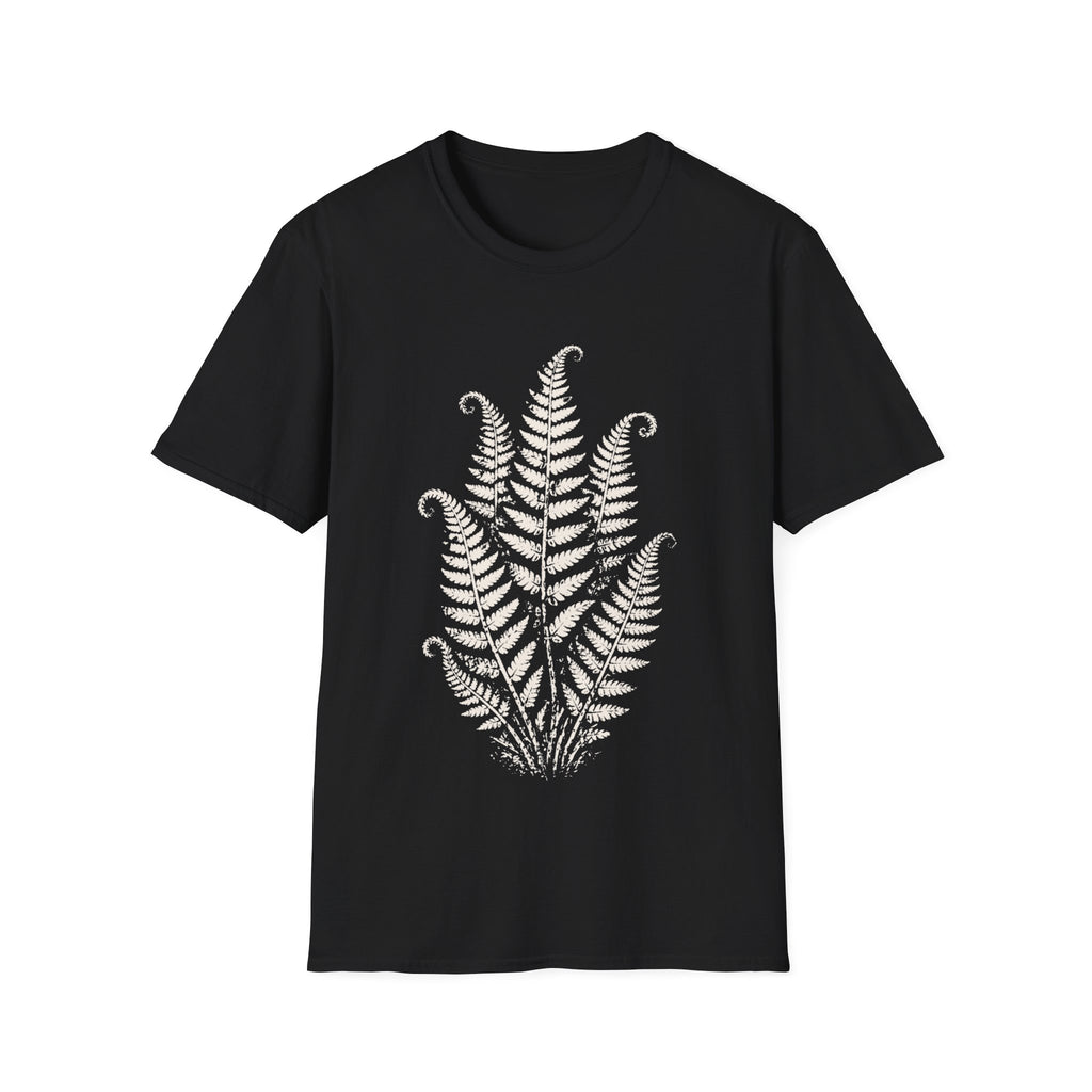 Linocut Minimal Fern #3 T-shirt