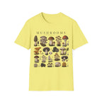 Mushroom Botanical Illustration T-shirt