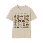 Mushroom Botanical Illustration T-shirt