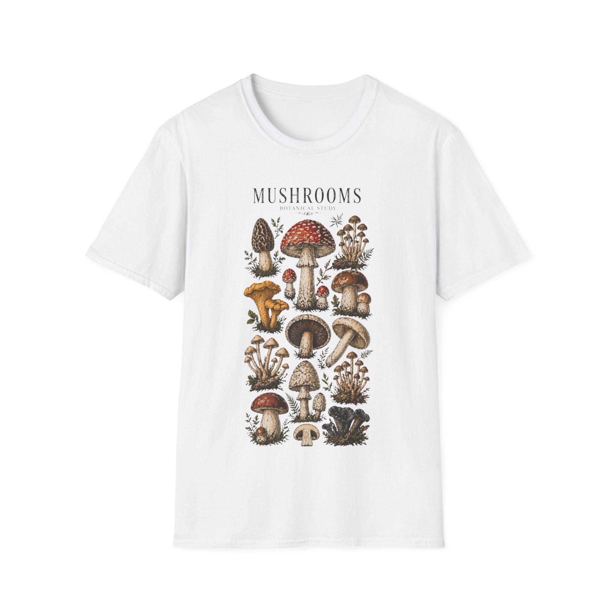 Mushroom Botanical Illustration #3 T-shirt