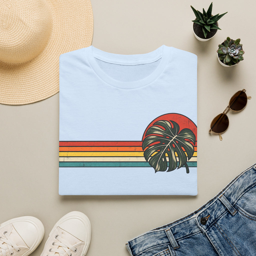 Retro Monstera Leaf T-shirt