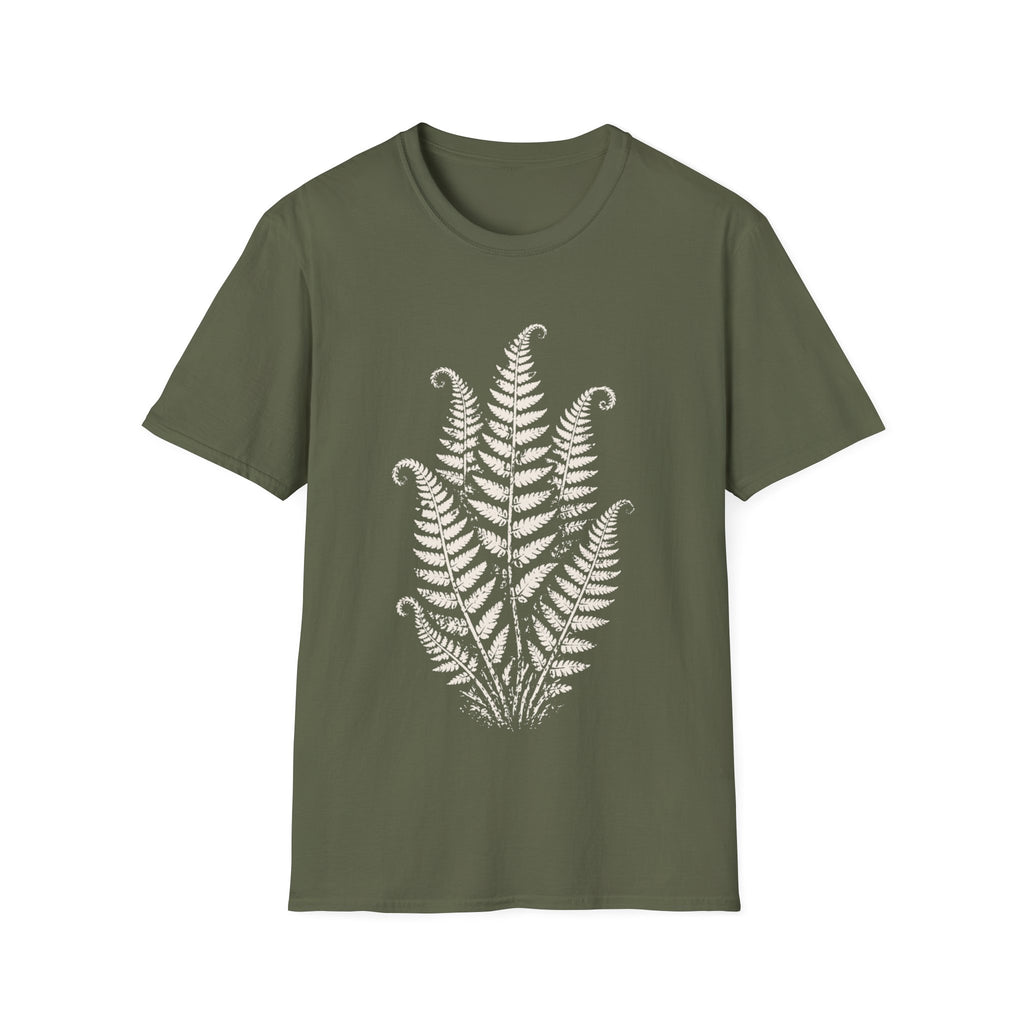Linocut Minimal Fern #3 T-shirt