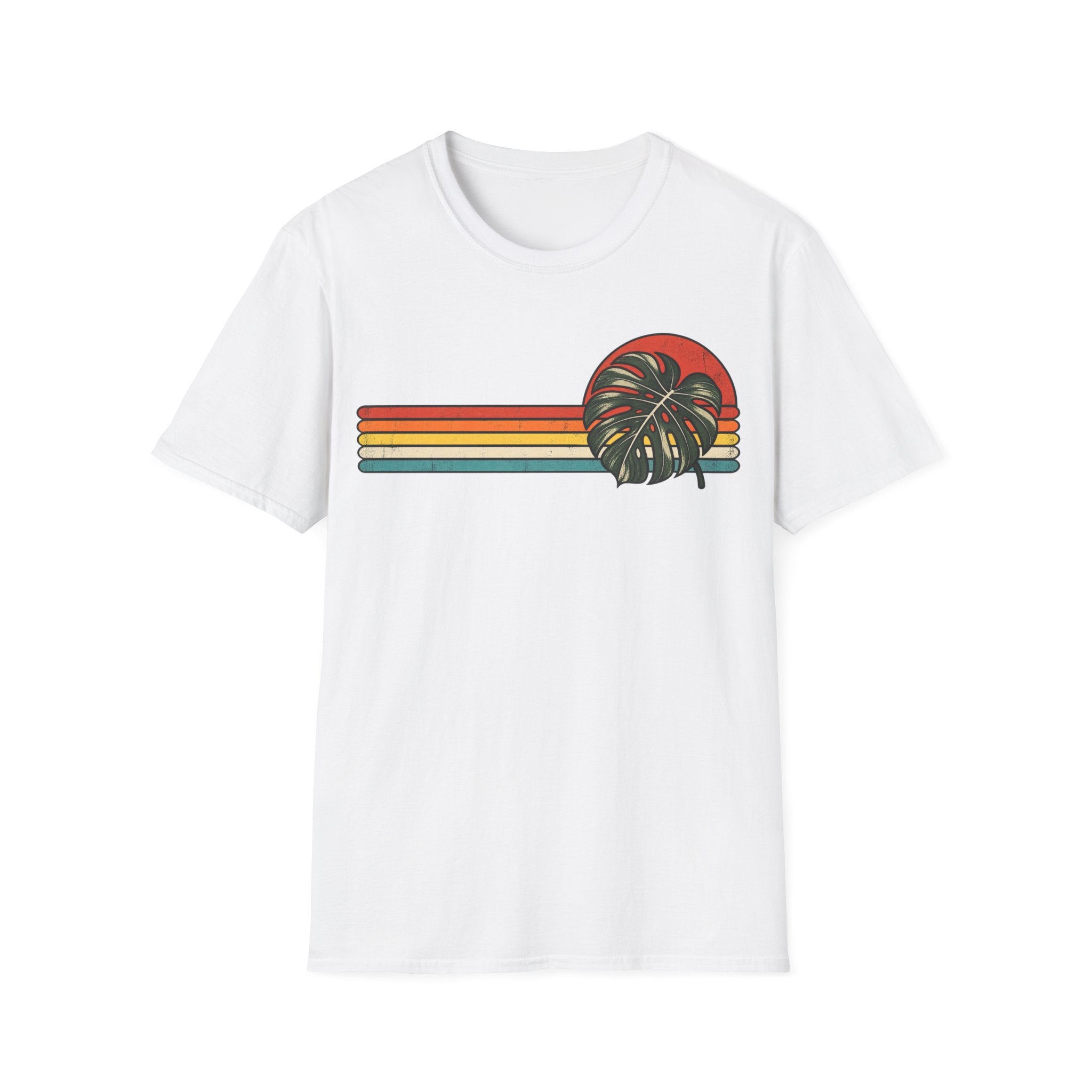 Retro Monstera Leaf T-shirt