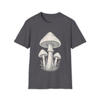 Minimal Linocut Mushroom T-shirt