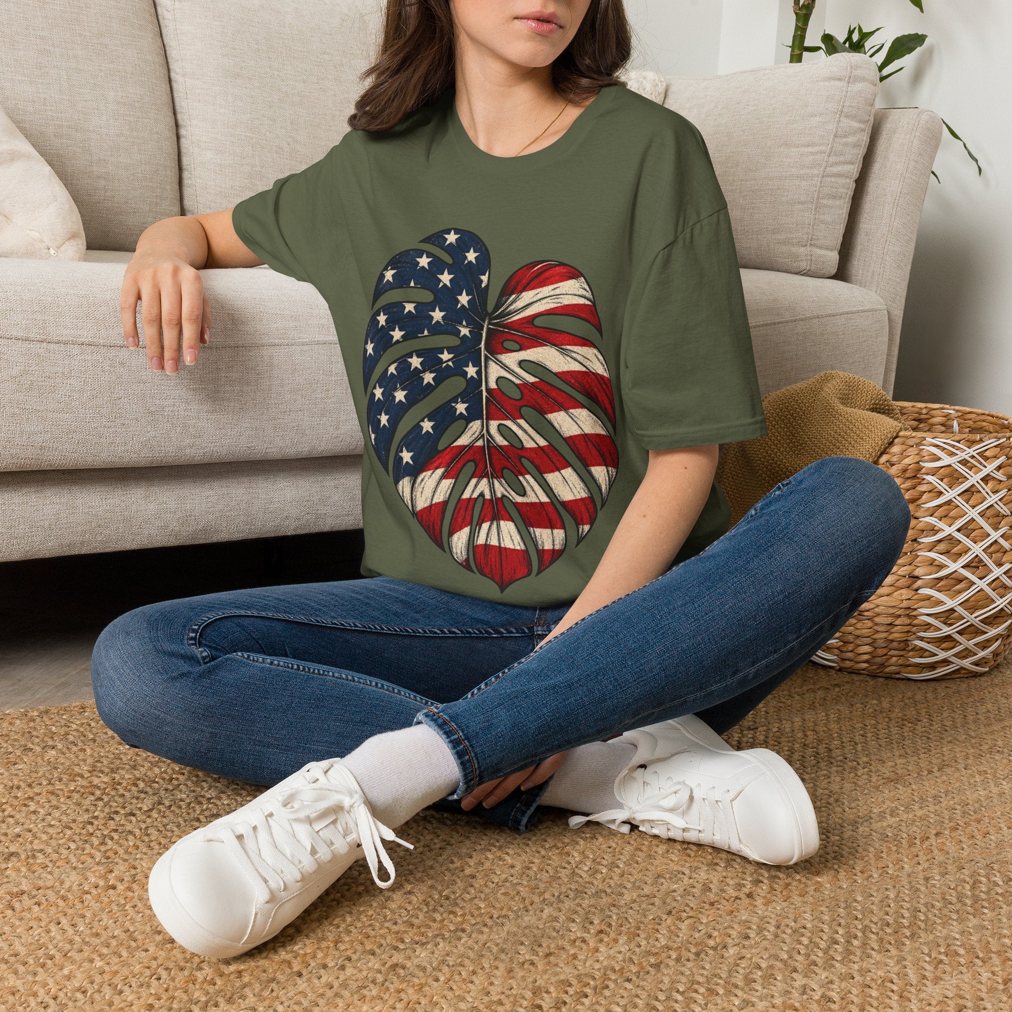 American Monstera Leaf T-shirt