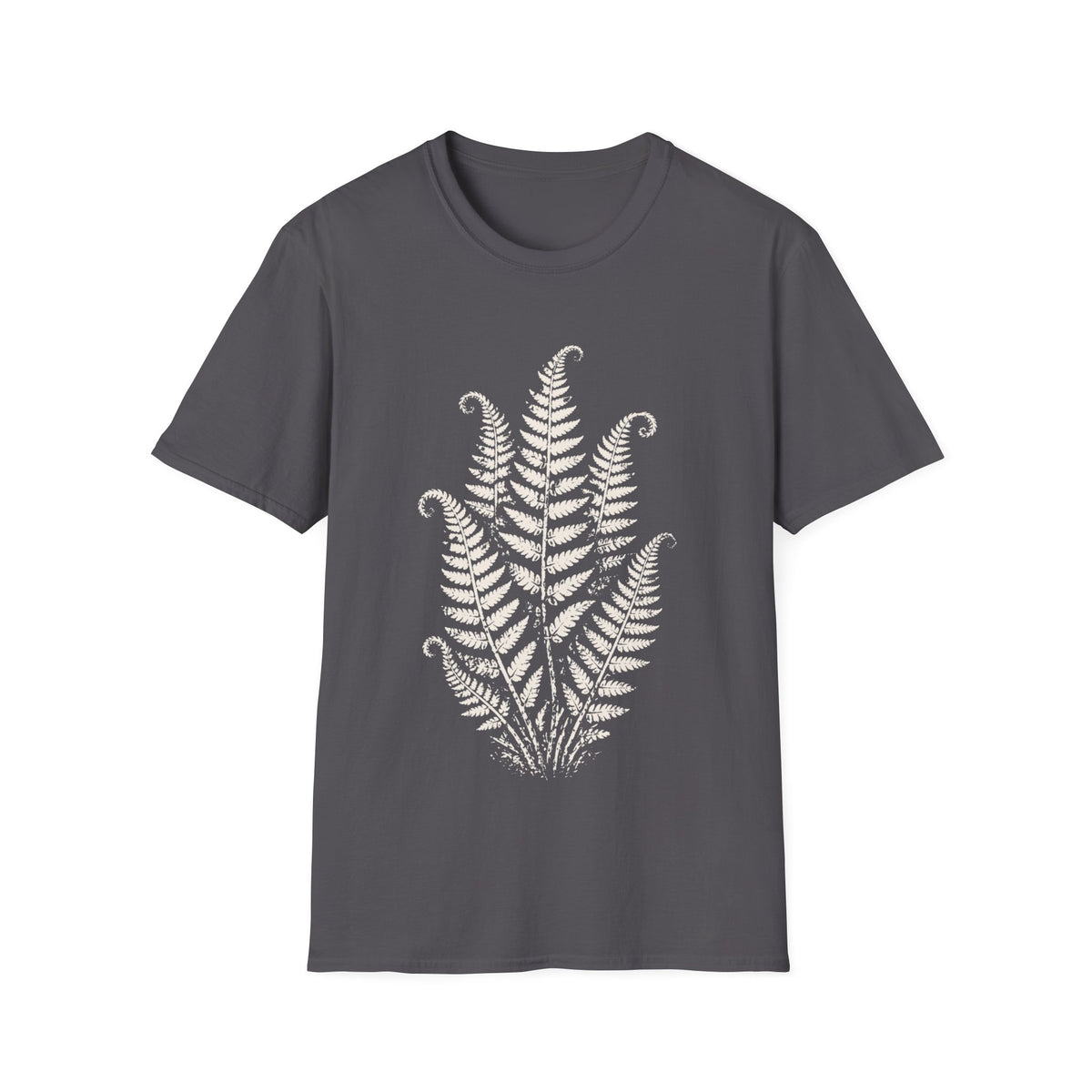 Linocut Minimal Fern #3 T-shirt