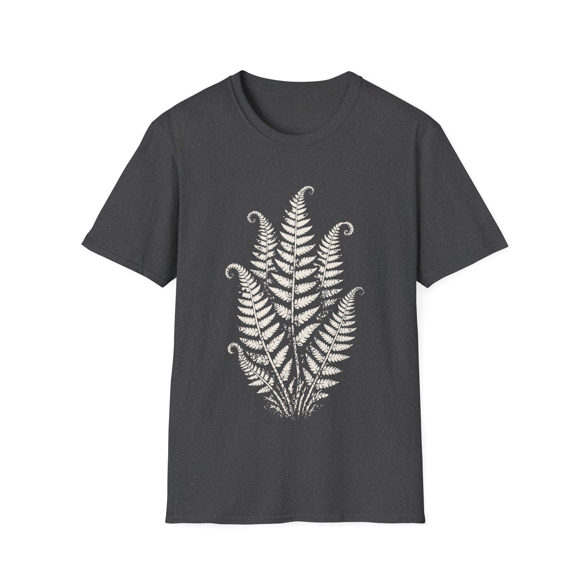 Linocut Minimal Fern #3 T-shirt