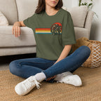 Retro Monstera Leaf T-shirt