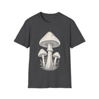 Minimal Linocut Mushroom T-shirt