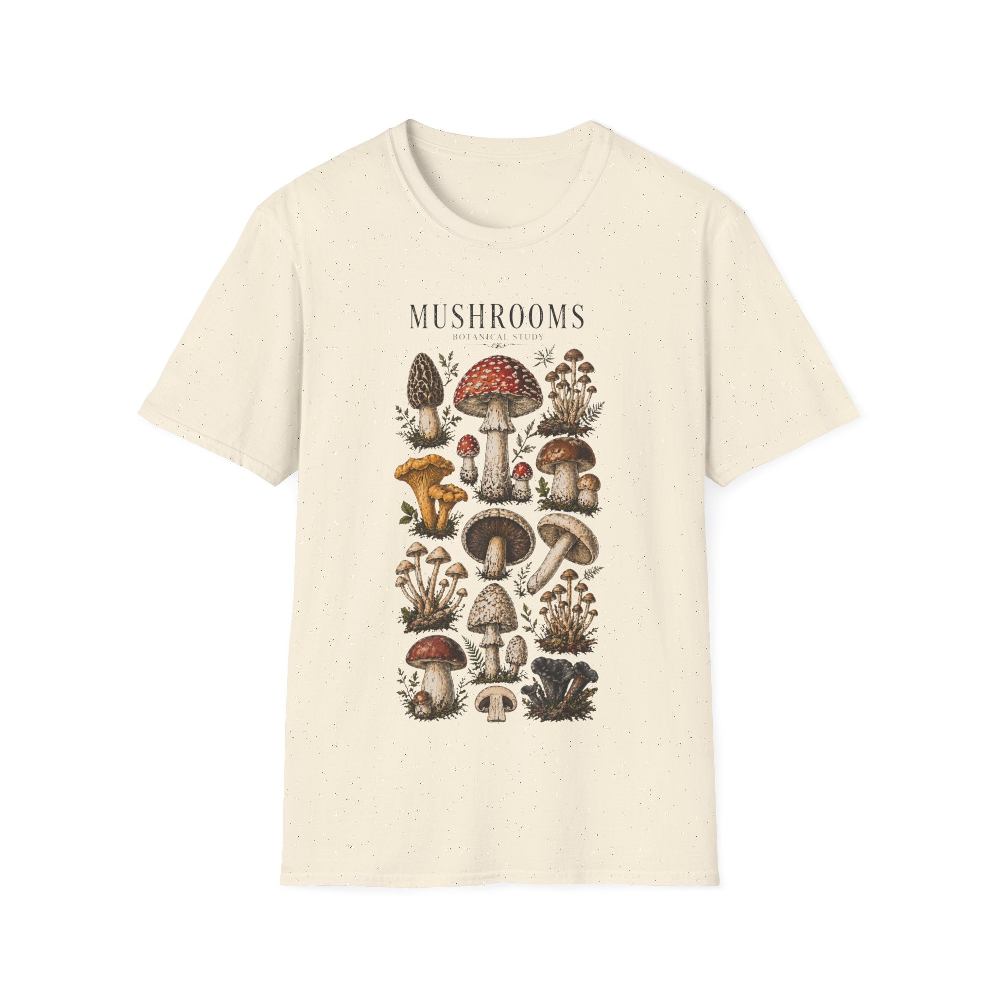 Mushroom Botanical Illustration #3 T-shirt