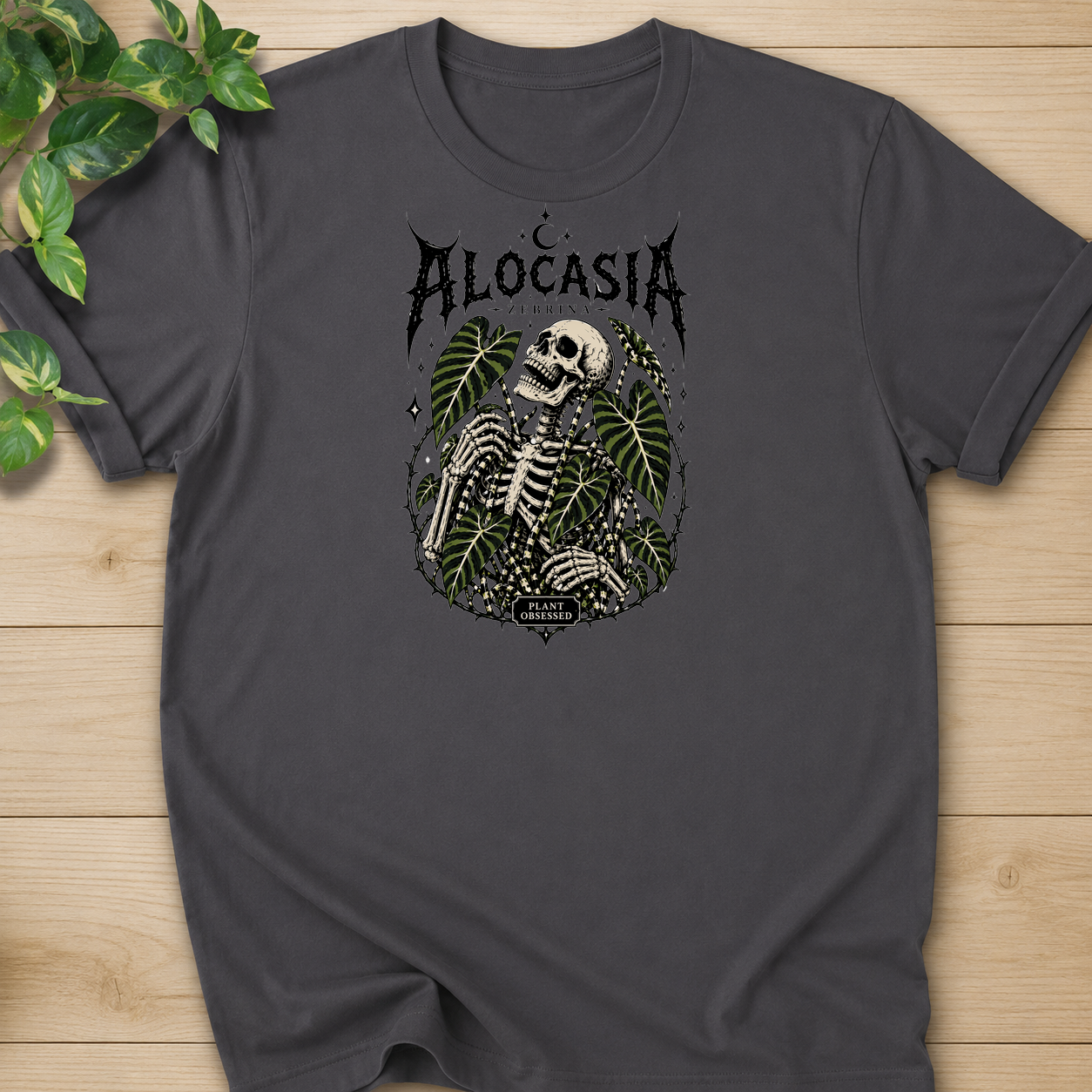 Plant Obsessed – Alocasia Zebrina T-shirt
