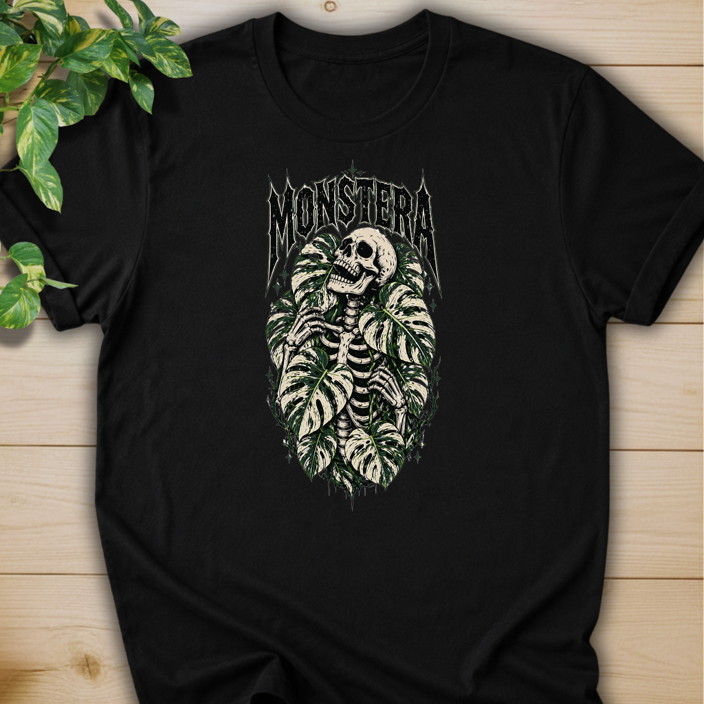 Variegated Monstera Skeleton  #2 T-shirt