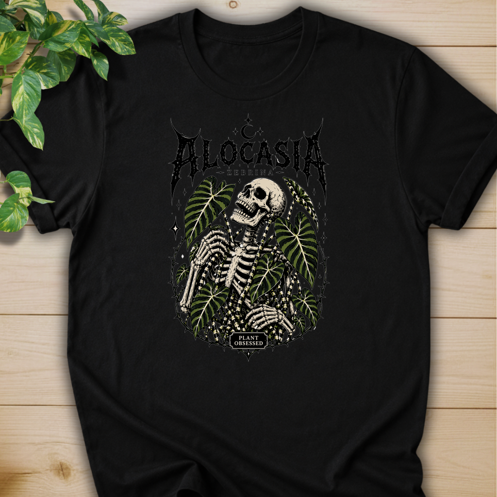 Plant Obsessed – Alocasia Zebrina T-shirt