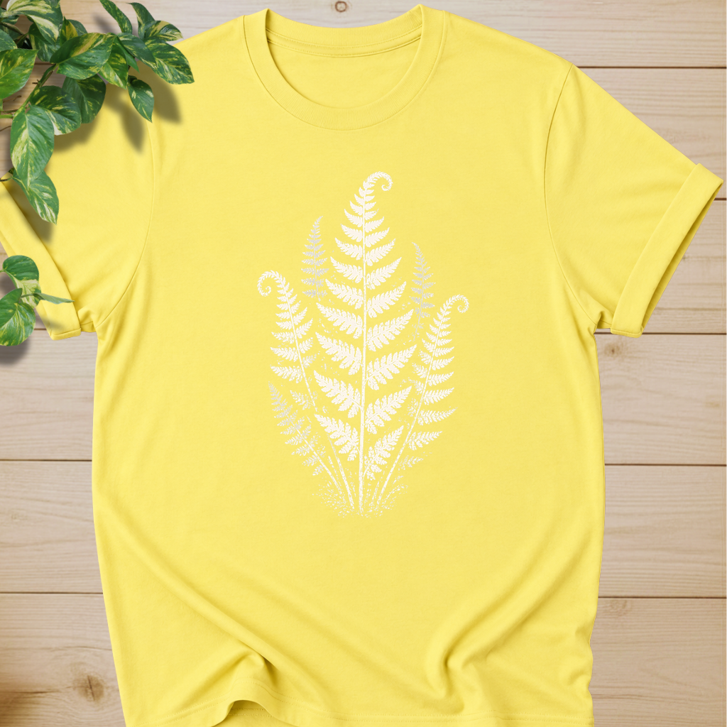 Linocut Minimal Fern T-shirt