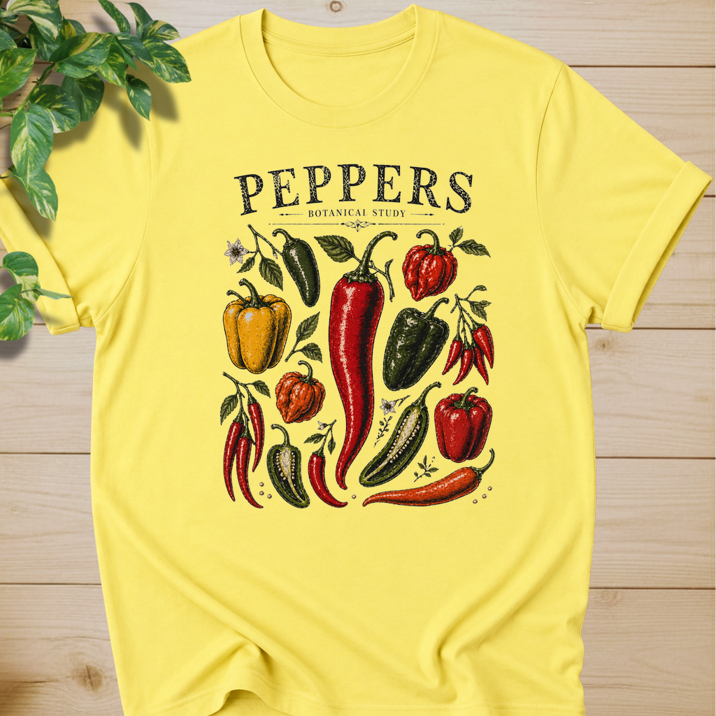 Peppers Botanical Study T-shirt
