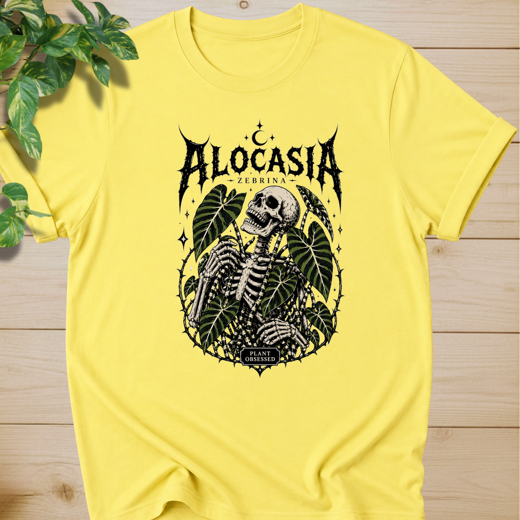 Plant Obsessed – Alocasia Zebrina T-shirt