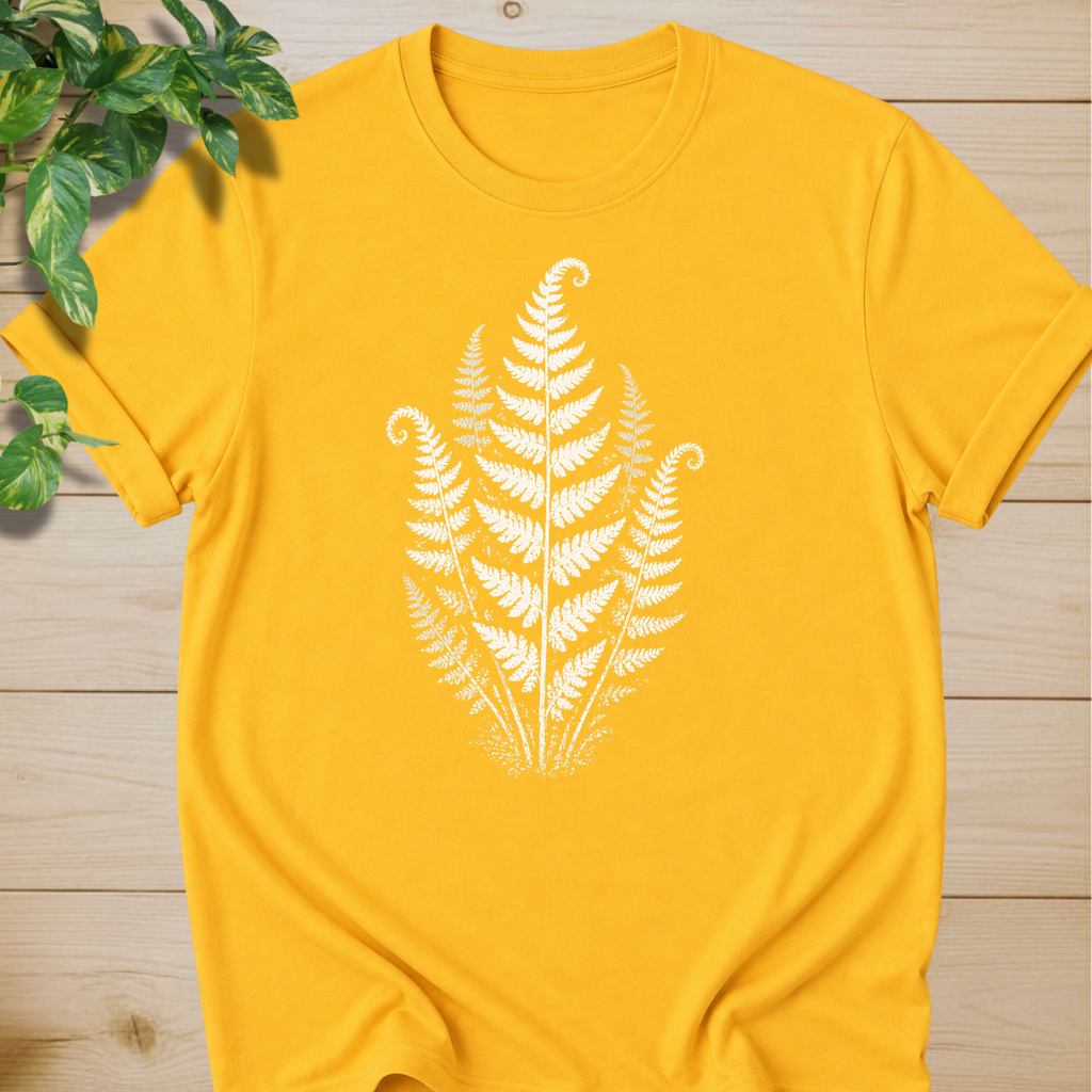Linocut Minimal Fern T-shirt