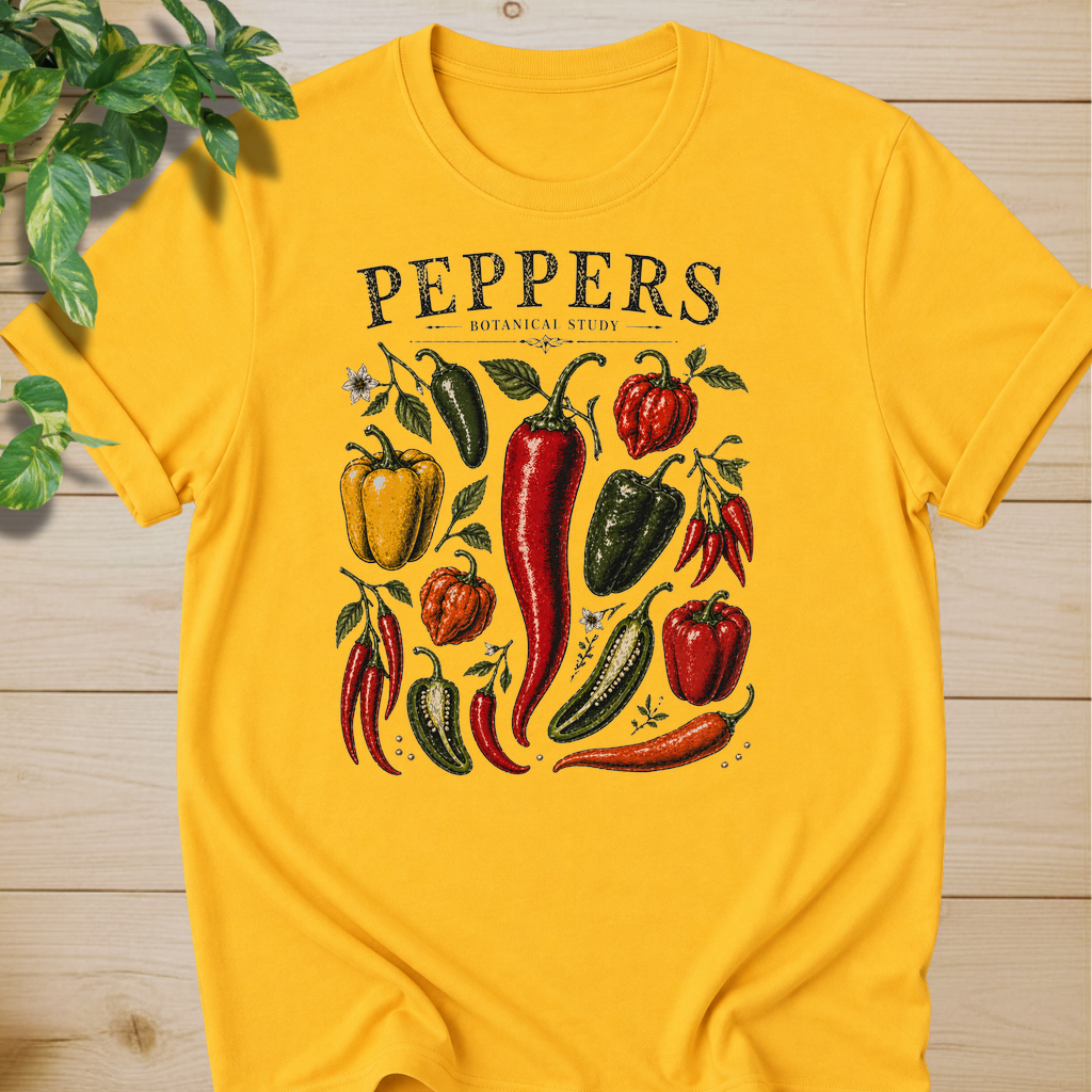 Peppers Botanical Study T-shirt