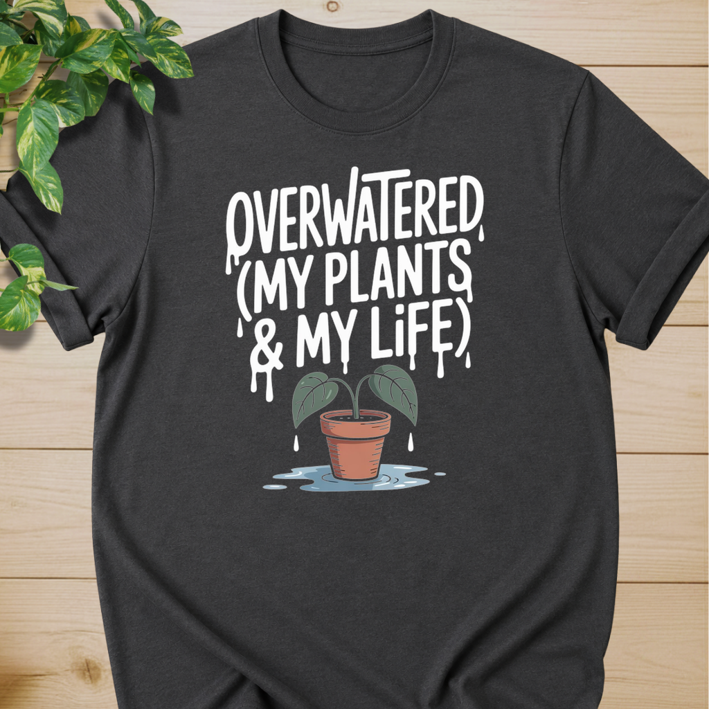 Overwatered My Plants And My Life T-shirt