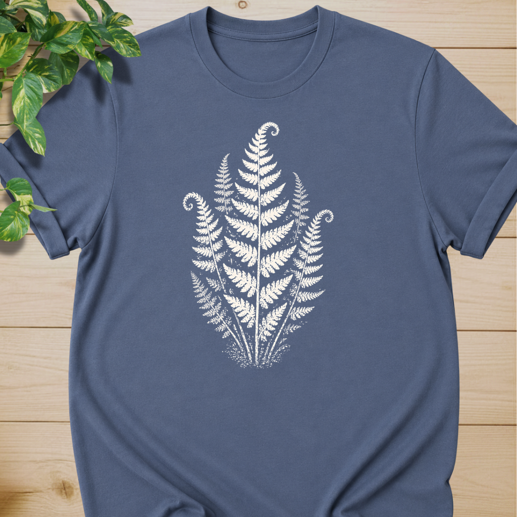 Linocut Minimal Fern T-shirt