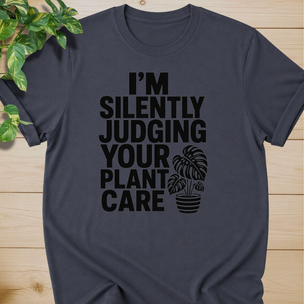 I’m Silently Judging Your Plant Care #4 T-shirt