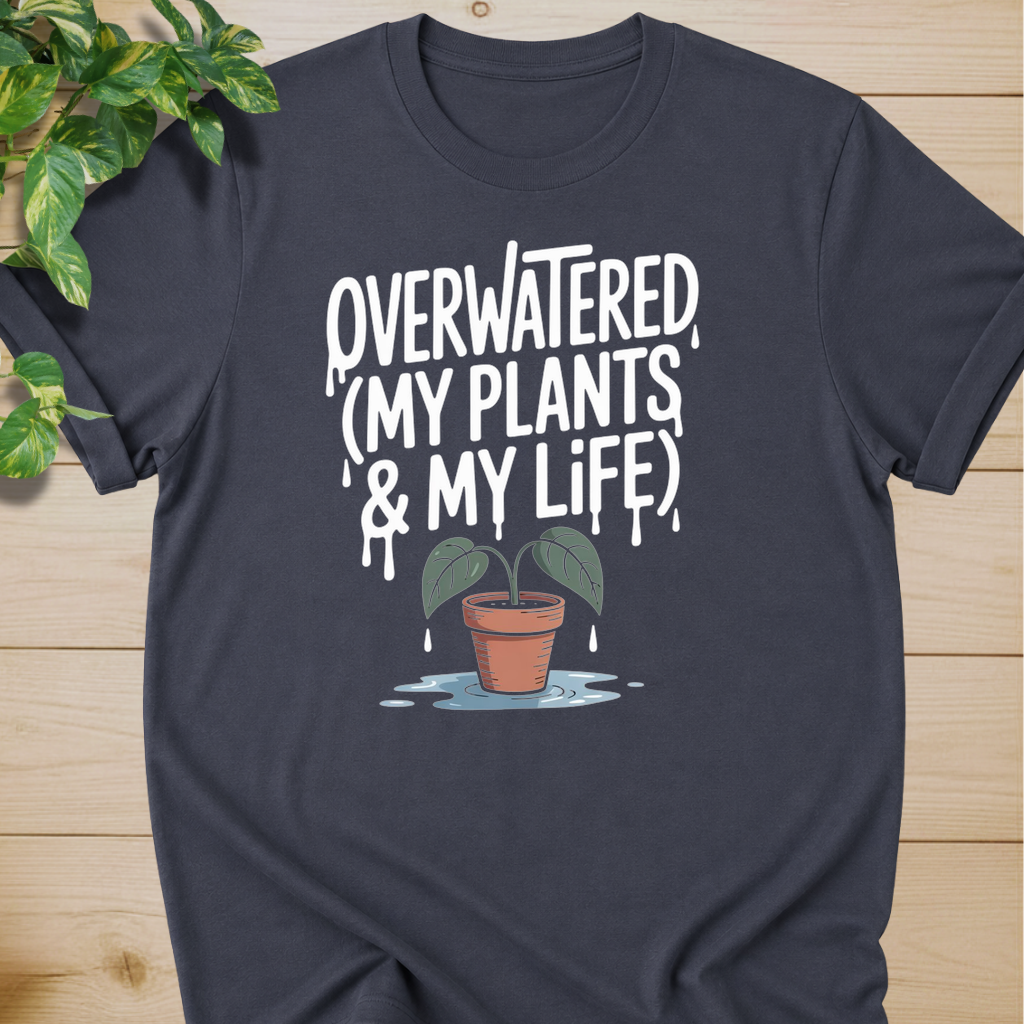 Overwatered My Plants And My Life T-shirt