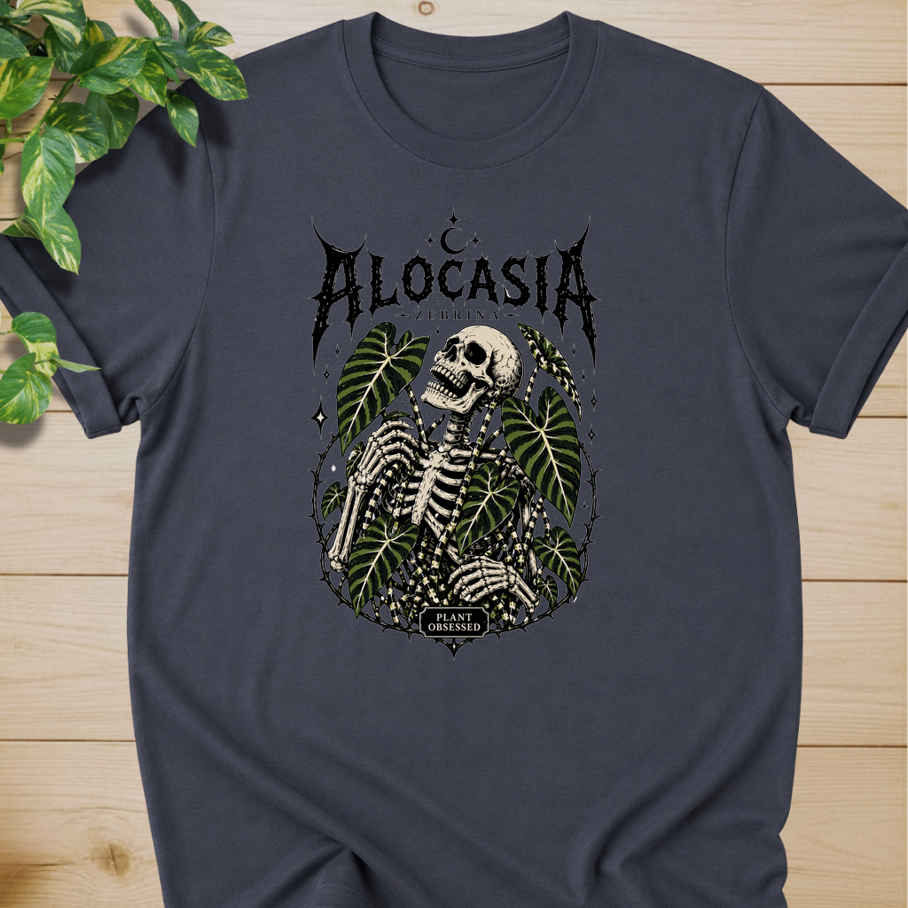 Plant Obsessed – Alocasia Zebrina T-shirt