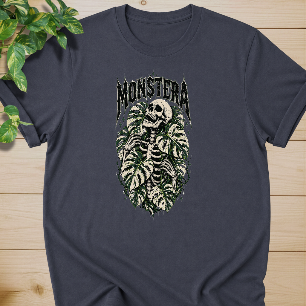Variegated Monstera Skeleton  #2 T-shirt