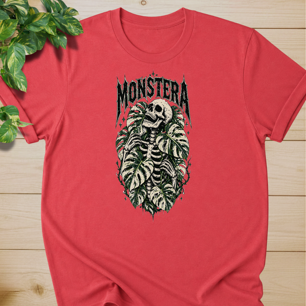 Variegated Monstera Skeleton  #2 T-shirt