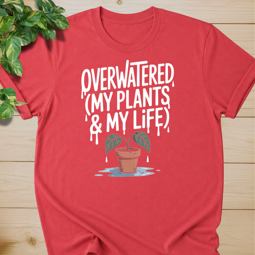 Overwatered My Plants And My Life T-shirt