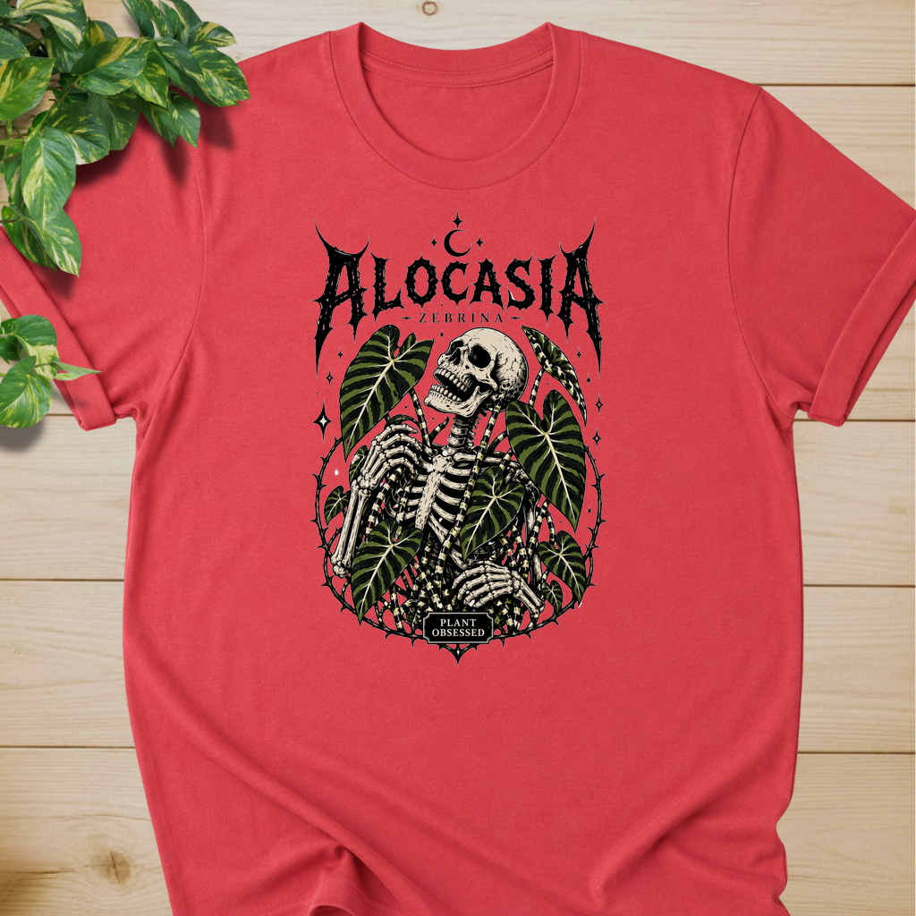 Plant Obsessed – Alocasia Zebrina T-shirt