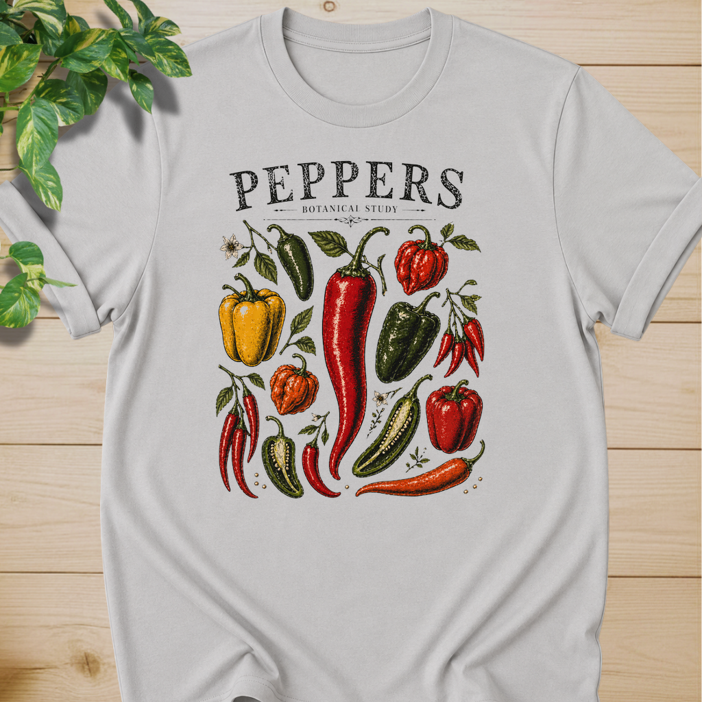 Peppers Botanical Study T-shirt