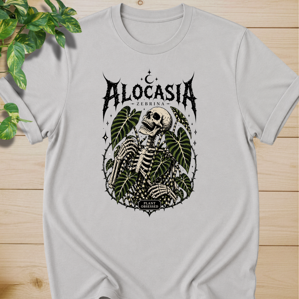 Plant Obsessed – Alocasia Zebrina T-shirt