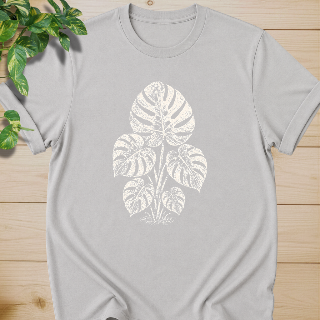 Linocut Monstera T-shirt