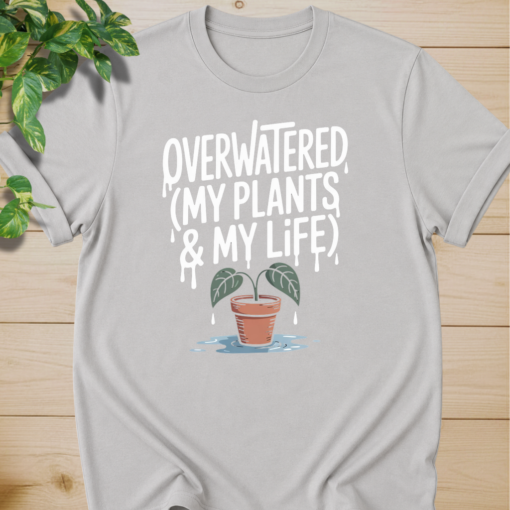 Overwatered My Plants And My Life T-shirt