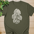 Linocut Monstera T-shirt